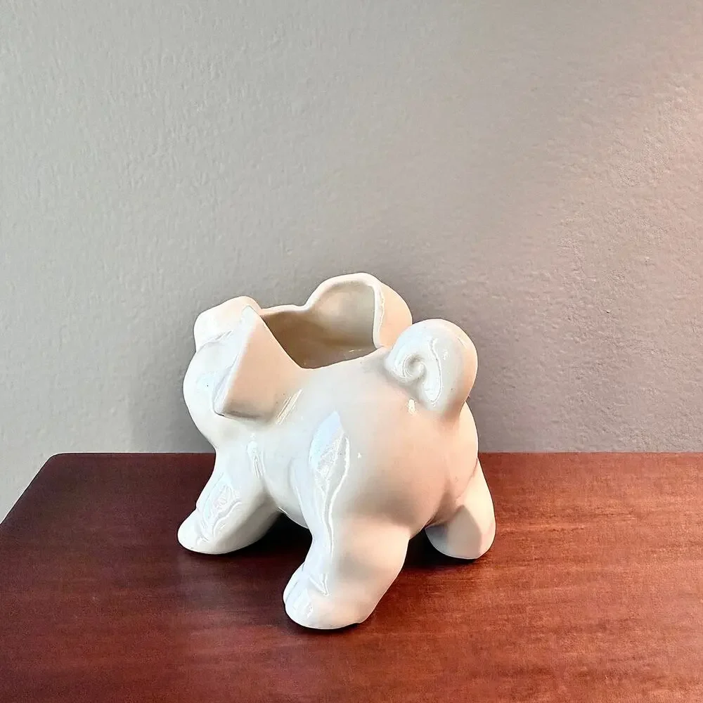 Copied - Shawnee Ceramic Pig Creamer White